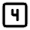 Square Number 4 Icon from Tabler Line Set