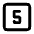 Square Number 5 Icon from Tabler Line Set