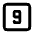 Square Number 9 Icon from Tabler Line Set