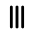 Tallymark 3 Icon from Tabler Line Set