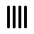 Tallymark 4 Icon from Tabler Line Set