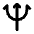 Trident Icon from Tabler Line Set