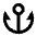 Anchor Fill Icon from Remix Fill Set