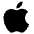 Apple Fill Icon from Remix Fill Set