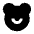 Bear Smile Fill Icon from Remix Fill Set