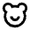 Bear Smile Line Icon from Remix Line Set | Free Download as SVG Vector and Transparent PNG | Streamline icons