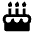 Cake 2 Fill Icon from Remix Fill Set