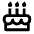 Cake 2 Line Icon from Remix Line Set