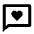 Chat Heart Line Icon from Remix Line Set