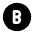 Circle Letter B Icon from Tabler Filled Set