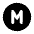 Circle Letter M Icon from Tabler Filled Set