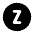 Circle Letter Z Icon from Tabler Filled Set