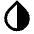 Contrast Drop Fill Icon from Remix Fill Set