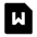 File Word Fill Icon from Remix Fill Set