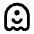 Ghost Smile Line Icon from Remix Line Set | Free Download as SVG Vector and Transparent PNG | Streamline icons