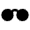 Glasses Fill Icon from Remix Fill Set