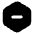 Hexagon Minus Icon from Tabler Filled Set