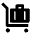 Luggage Cart Fill Icon from Remix Fill Set