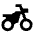 Motorbike Fill Icon from Remix Fill Set