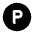 Parking Circle Icon from Tabler Filled Set