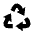 Recycle Fill Icon from Remix Fill Set