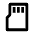 Sd Card Mini Line Icon from Remix Line Set