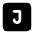 Download free Square Letter J PNG, SVG vector icon from Tabler Filled set.