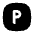 Square Rounded Letter P Icon from Tabler Filled Set