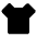 T Shirt Fill Icon from Remix Fill Set