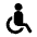 Wheelchair Fill Icon from Remix Fill Set