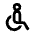 Wheelchair Line Icon from Remix Line Set | Free Download as SVG Vector and Transparent PNG | Streamline icons