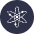 Atom Icon from Cryptocurrency Colors Set
