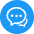 Chat Icon from Cryptocurrency Colors Set