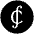 Cs Icon from Cryptocurrency Black Set