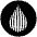 Drop Icon from Cryptocurrency Black Set