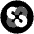 Ethos Icon from Cryptocurrency Black Set