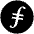 Fil Icon from Cryptocurrency Black Set