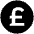 Gbp Icon from Cryptocurrency Black Set