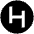 Huc Icon from Cryptocurrency Black Set