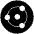 Ion Icon from Cryptocurrency Black Set