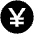 Jpy Icon from Cryptocurrency Black Set