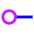 Line Start Circle Icon from Sharp Neon Set