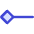 Line Start Diamond Icon from Core Duo Set