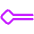 Line Start Diamond Icon from Plump Neon Set