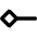 Line Start Diamond Icon from Micro Line Set