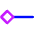 Line Start Diamond Icon from Core Neon Set