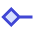 Line Start Diamond Icon from Sharp Duo Set