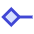 Line Start Diamond Icon from Sharp Duo Set