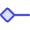 Line Start Diamond Icon from Flex Duo Set
