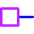 Line Start Square Icon from Core Neon Set